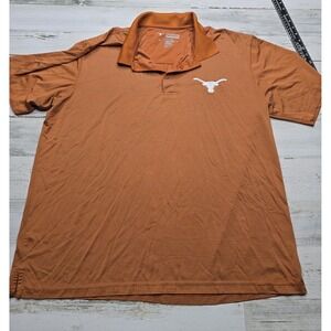 Longhorn Apparel Mens Texas Longhorns Polo Shirt XL Burnt Orange Striped NCAA